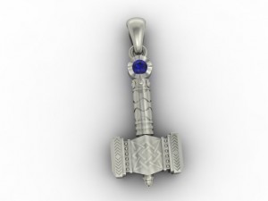thor hammer pendant 3D-printmodel