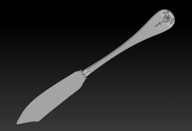 knife 3D 프린트 모델 .c4d .max .obj .3ds .fbx .stl .blend 