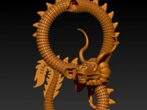 drag&atilde;o Modelo 3D