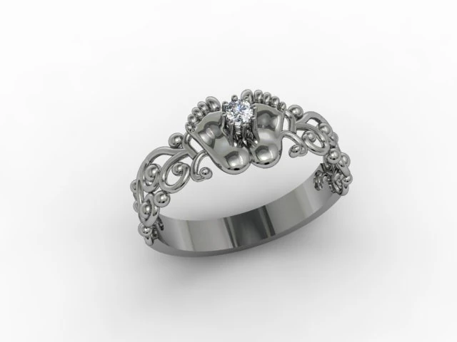 jewellery ring foot 3D Print Model .c4d .max .obj .3ds .fbx .stl .blend