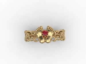 jewellery ring foot 3D Baskı Modeli