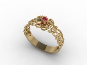 jewellery ring foot 3D Baskı Modeli