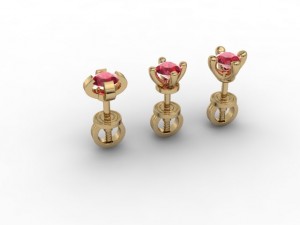 jewellery earring puset Modelo de impresión 3D