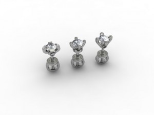 jewellery earring puset Modelo de impresión 3D