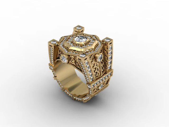 jewellery man ring 3D Print Model .c4d .max .obj .3ds .fbx .stl .blend 