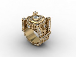 jewellery man ring 3D Принт Модель