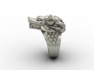 wolf ring 3D Print Model