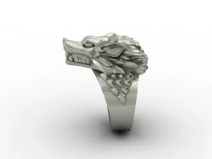 cincin serigala Model Cetak 3D