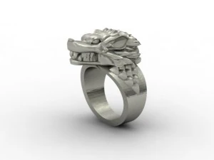 cincin serigala Model Cetak 3D