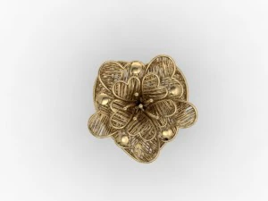 jewellery ring flower 3D Print Model
