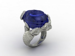 jewellery ring mermaid 3D Baskı Modeli