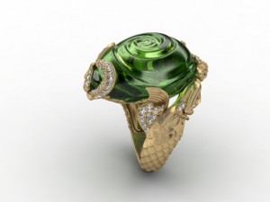 jewellery ring mermaid 3D Baskı Modeli