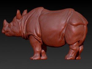 rhino rhinoceros 3D 모델