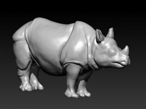 rhino rhinoceros 3Dモデル