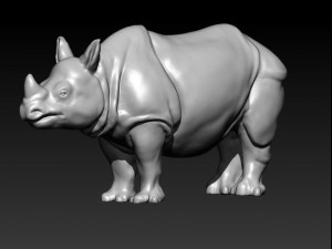 rhino rhinoceros 3Dモデル
