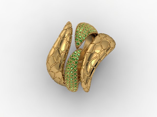 ring like snake 3D Print Model .c4d .max .obj .3ds .fbx .stl .blend 
