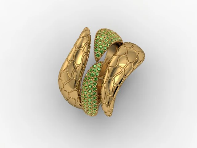 ring like snake 3D Print Model .c4d .max .obj .3ds .fbx .stl .blend 