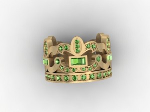 jewellery ring crown 3D printmodel