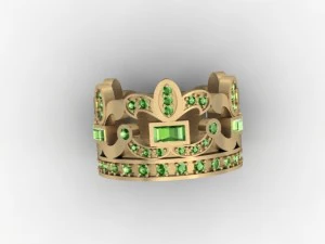 jewellery ring crown 3D Print Model