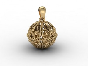 filigran pendant 3D Print Model