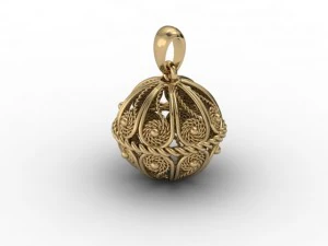 filigran pendant 3D Print Model