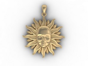 sun pendant 3D Print Model