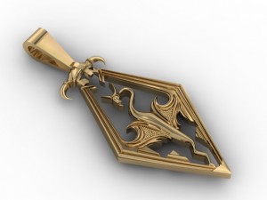 skyrim pendant 3Dプリントモデル