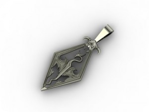skyrim pendant 3Dプリントモデル