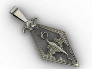 skyrim pendant 3Dプリントモデル