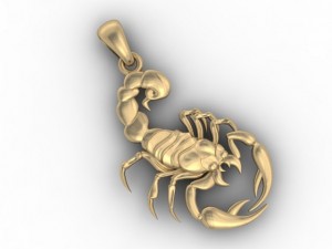 scorpion horoscope sign 3D प्रिंट मॉडल