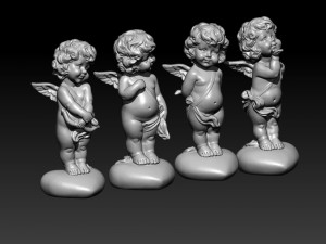 cupid statues model 3D Model