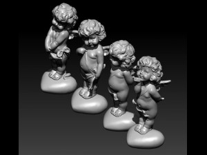 cupid statues model 3D मॉडल