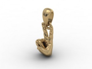 v pendant Model do druku 3D