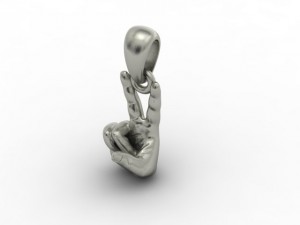 v pendant Model do druku 3D