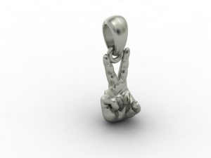 v pendant Model do druku 3D