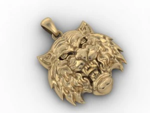 tiger amur pendant 3D Print Model