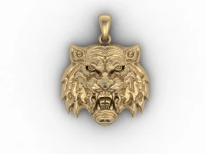 tiger amur pendant 3D Print Model