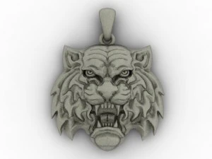 tiger amur pendant 3D Print Model