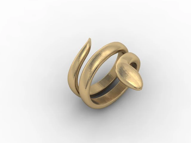 snake ring 3D Print Model .c4d .max .obj .3ds .fbx .stl .blend 
