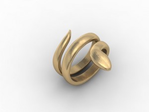 snake ring 3D Baskı Modeli