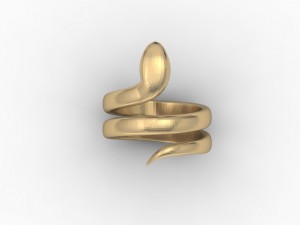 snake ring 3D 프린트 모델