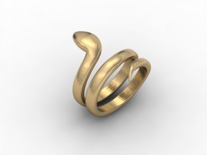 snake ring 3D 프린트 모델