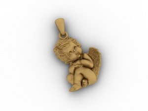 baby angel pendant 3D Принт Модель