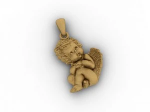 baby angel pendant 3D Print Model