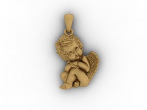baby angel pendant 3D Принт Модель