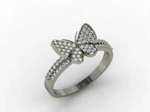 butterfly ring 3D Print Model