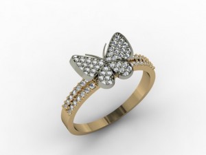 butterfly ring Modelo de Impressão 3D