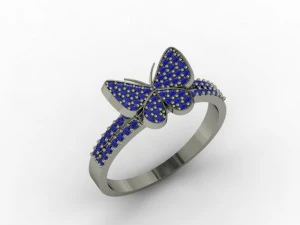 butterfly ring 3D Print Model