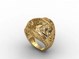 珠宝戒指 3D 打印模型