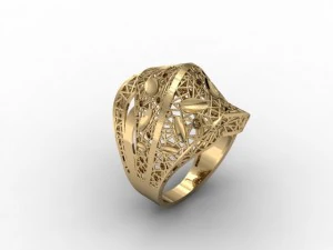 珠宝戒指 3D 打印模型